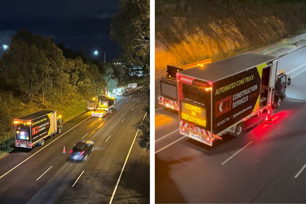 Australia’s first automated cone truck sets new benchmarks