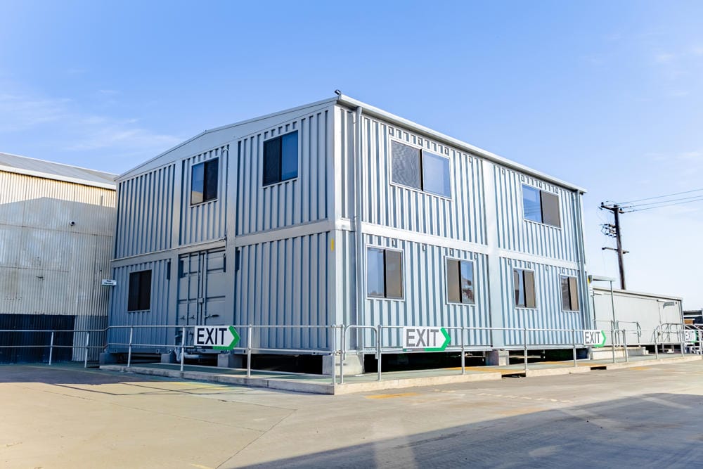 Australian steel recycler unveils innovative two-storey container office